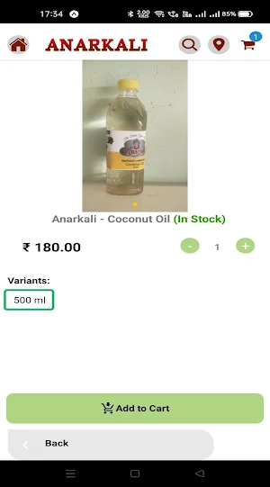 Anarkali Grocery App Screenshot 2