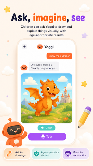 Yoggi - AI Chat for Kids Screenshot 1