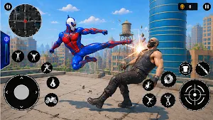 Spider Rope Hero City battle Screenshot 1