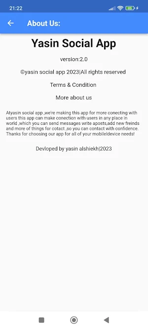 yasin social app Screenshot 1