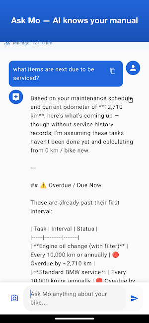 MotoLogger: Motorcycle Service Screenshot 1