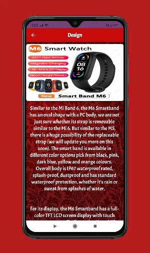 M6 Smart Watch Guide Screenshot 1