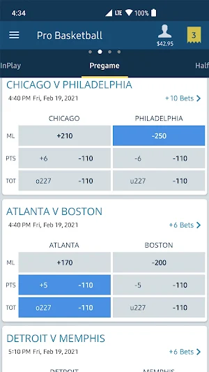 William Hill Nevada Sportsbook Screenshot 2