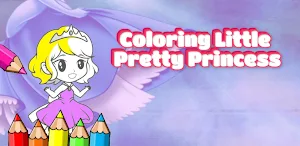 coloring little princess Screenshot 0