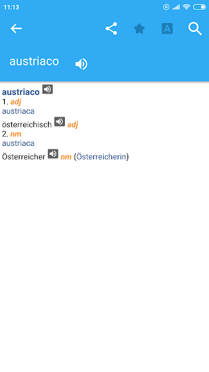 German-Spanish Dictionary Screenshot 0
