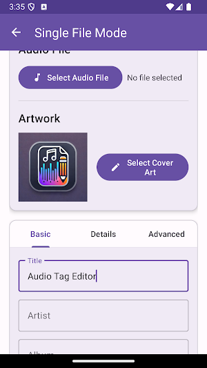 Batch Audio Tagger- mp3 tagger Screenshot 1