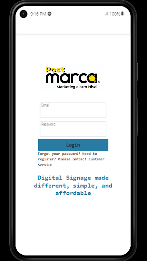 Postmarca Digital Signage Screenshot 0