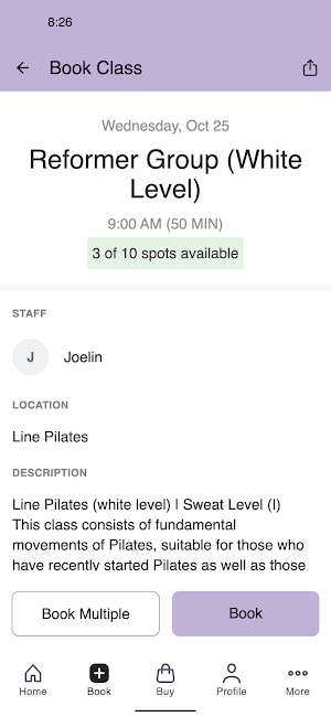 Line Pilates Screenshot 2