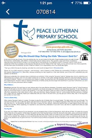 Peace Lutheran Primary School Screenshot 3