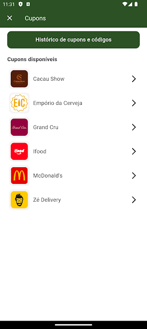 Benefícios Conexos Screenshot 2