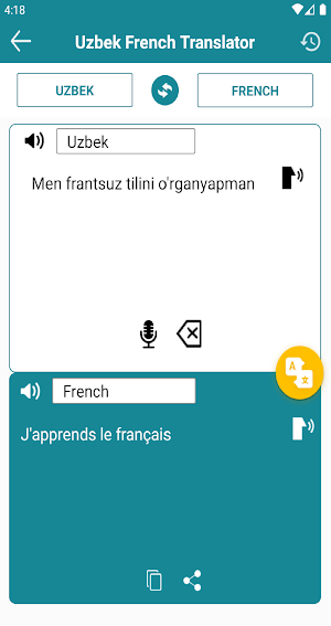 Uzbek to French Translation Screenshot 0