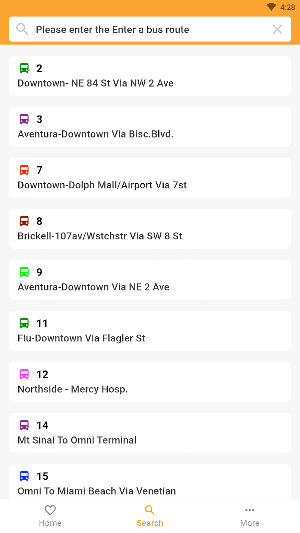 Miami Bus Tracker - MDT Screenshot 1