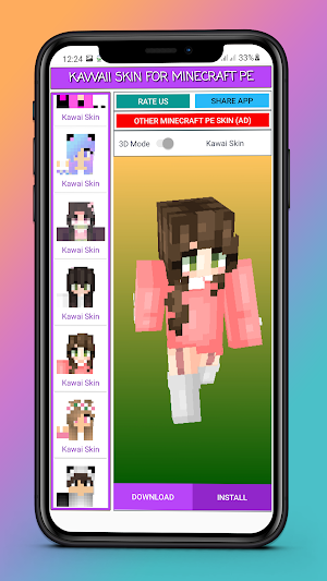 Kawaii Skin for Minecraft PE Screenshot 3
