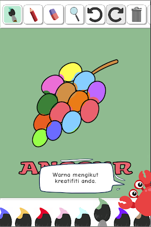 Belajar Mewarna Haiwan Buah-Buahan dan Kenderaan Screenshot 2