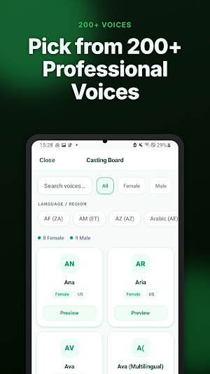 AI Multi Speaker TTS: Voices Screenshot 2