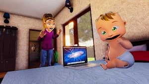 Virtual Baby Life Simulator - Baby Care Games 3D Screenshot 3