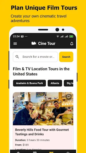CineTourUSA – Film Tours Screenshot 2
