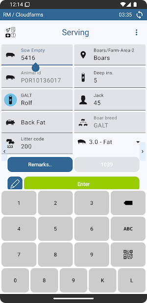 Cloudfarms Mobile Screenshot 1