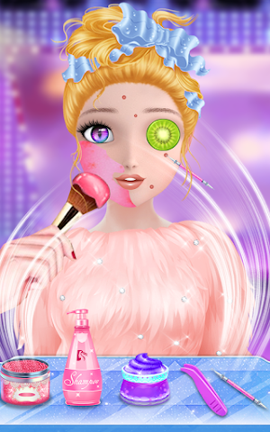 Super fashion model- Makeup & Dress up game Screenshot 1