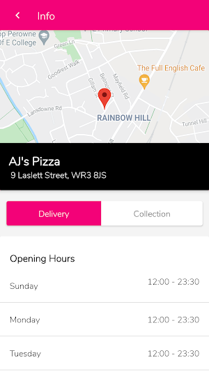 A.J's Pizza Worcester Screenshot 3