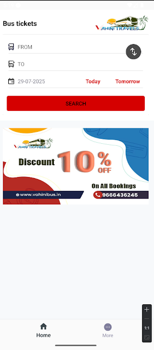 VAHINI TRAVELS Screenshot 0