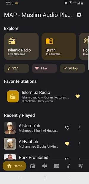 MAP - Muslim Audio Player Screenshot 0