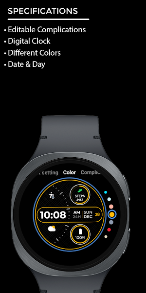 Night 131 - Digital Watch Face Screenshot 3