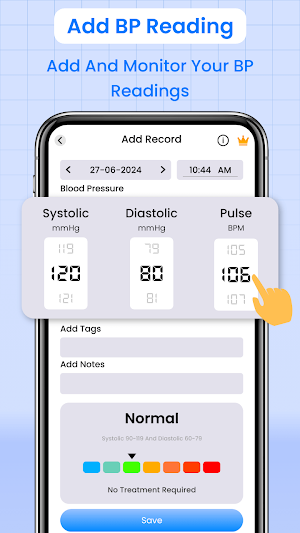 Blood Pressure App Screenshot 2