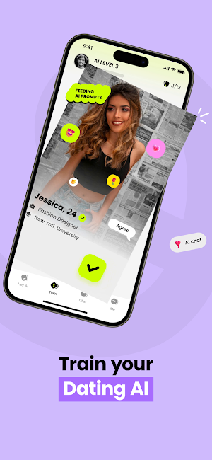 Hey AI: Train AI, Match & Date Screenshot 1