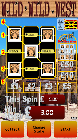 WILD WILD West Slot Machine Screenshot 3