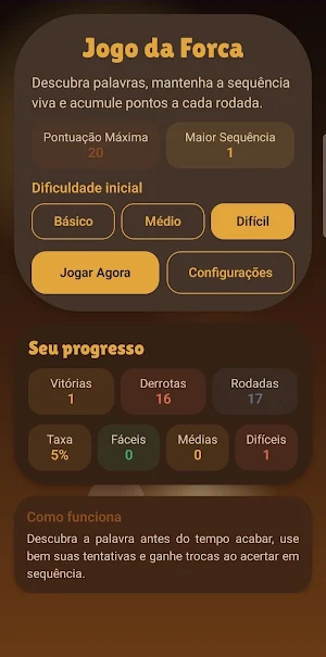 Jogo da Forca Screenshot 0