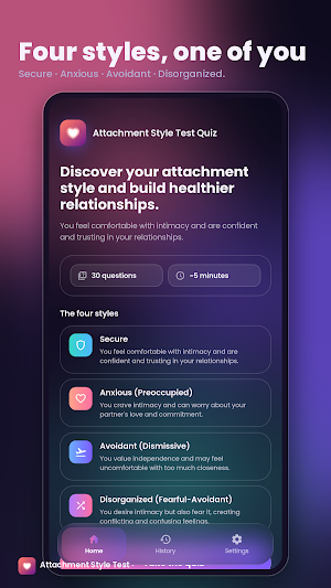 Attachment Style Test Quize Screenshot 2