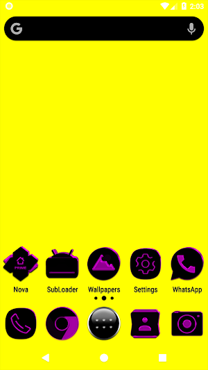 Black and Purple Icon Pack Free Screenshot 0