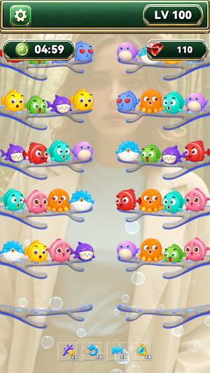 Fish Sort :colour palette Screenshot 1