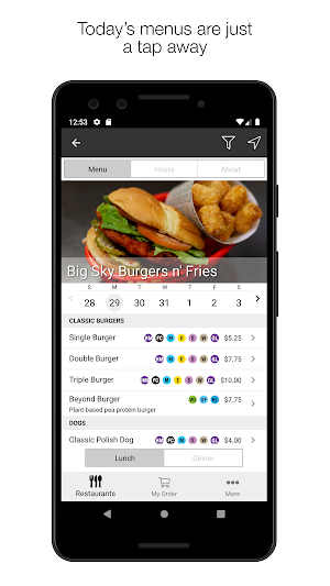 UM Campus Dining Screenshot 1