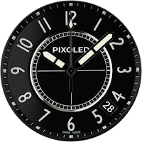 black minimal watch