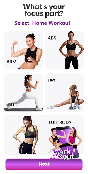Home Workout ,Exercise Tracker Screenshot 1