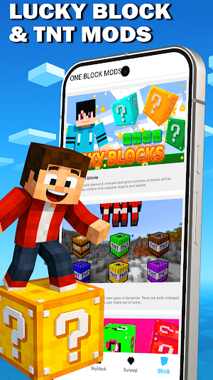One Block Mod for Minecraft PE Screenshot 2