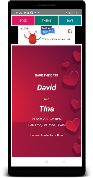 Save the Date Card Maker Screenshot 2