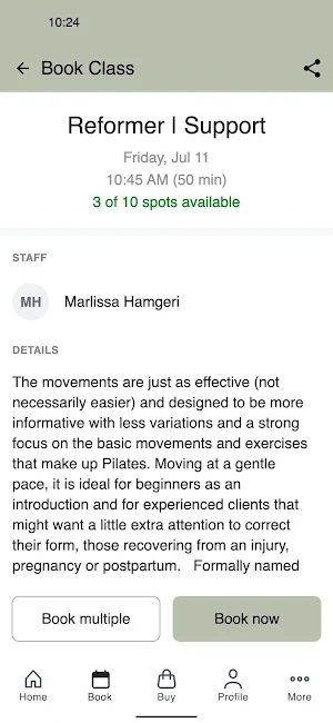 Shyft Pilates Screenshot 2