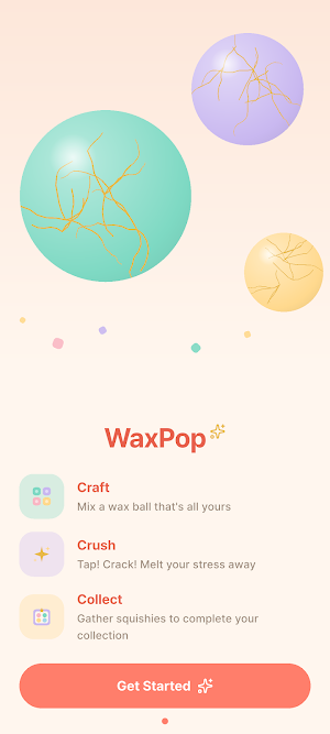 WaxPop: Wax Ball Crushing ASMR Screenshot 0