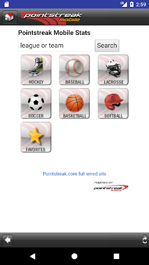 Pointstreak Mobile Screenshot 2