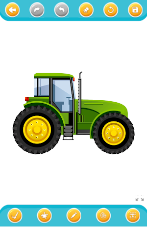 tractor cars - coloring book Screenshot 1