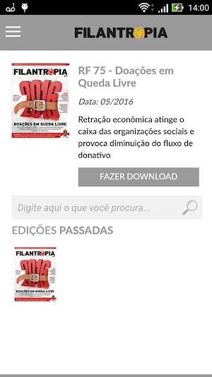 Revista Filantropia Screenshot 0