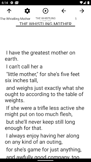 Book, The Whistling Mother Screenshot 1
