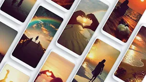 Sunset Wallpaper with Girl 4K Screenshot 0