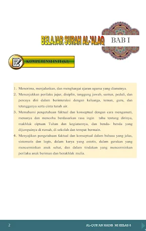 Al-Qur'an Hadis MI Klas 6 2020 Screenshot 2