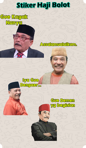 Stiker New Haji Bolot - WAStickersApp Screenshot 1