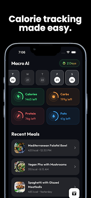 Macro AI: Food Calorie Tracker Screenshot 0
