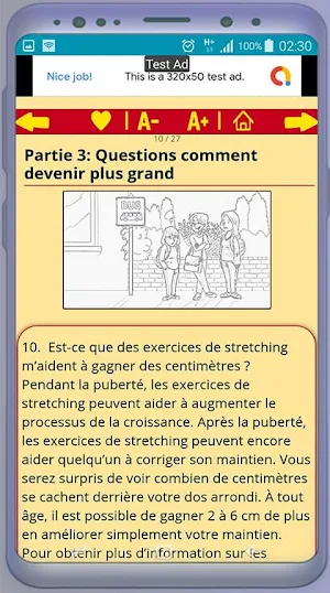 Comment grandir de taille Screenshot 1